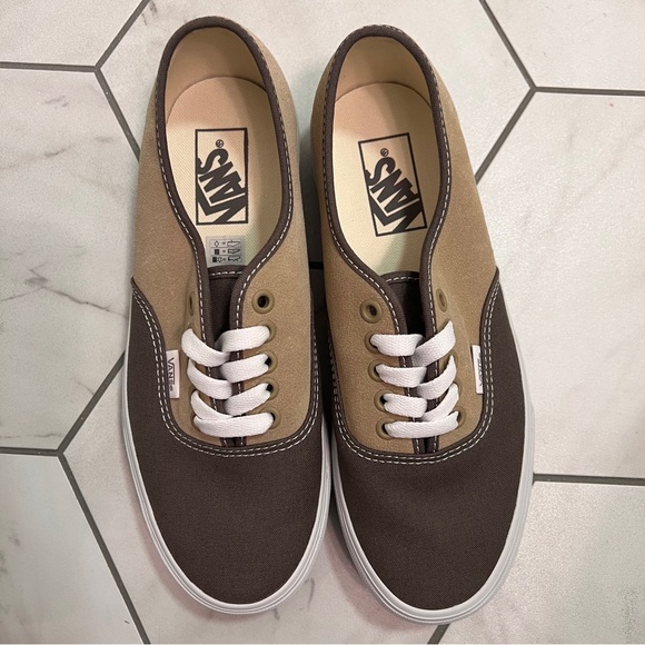 NEW Vans Authentic Block Brown Shoes Size 8 Womens - Picture 2 of 9